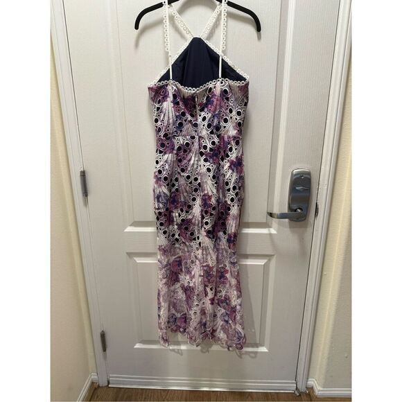 Elliatt Kaitlyn Floral Lace Maxi Dress- Multi Purple Wedding Guest size S NWT - Picture 6 of 8